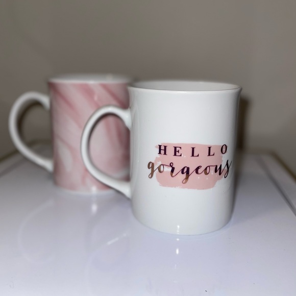 “Hello gorgeous” set of two coffee mugs - Picture 3 of 4